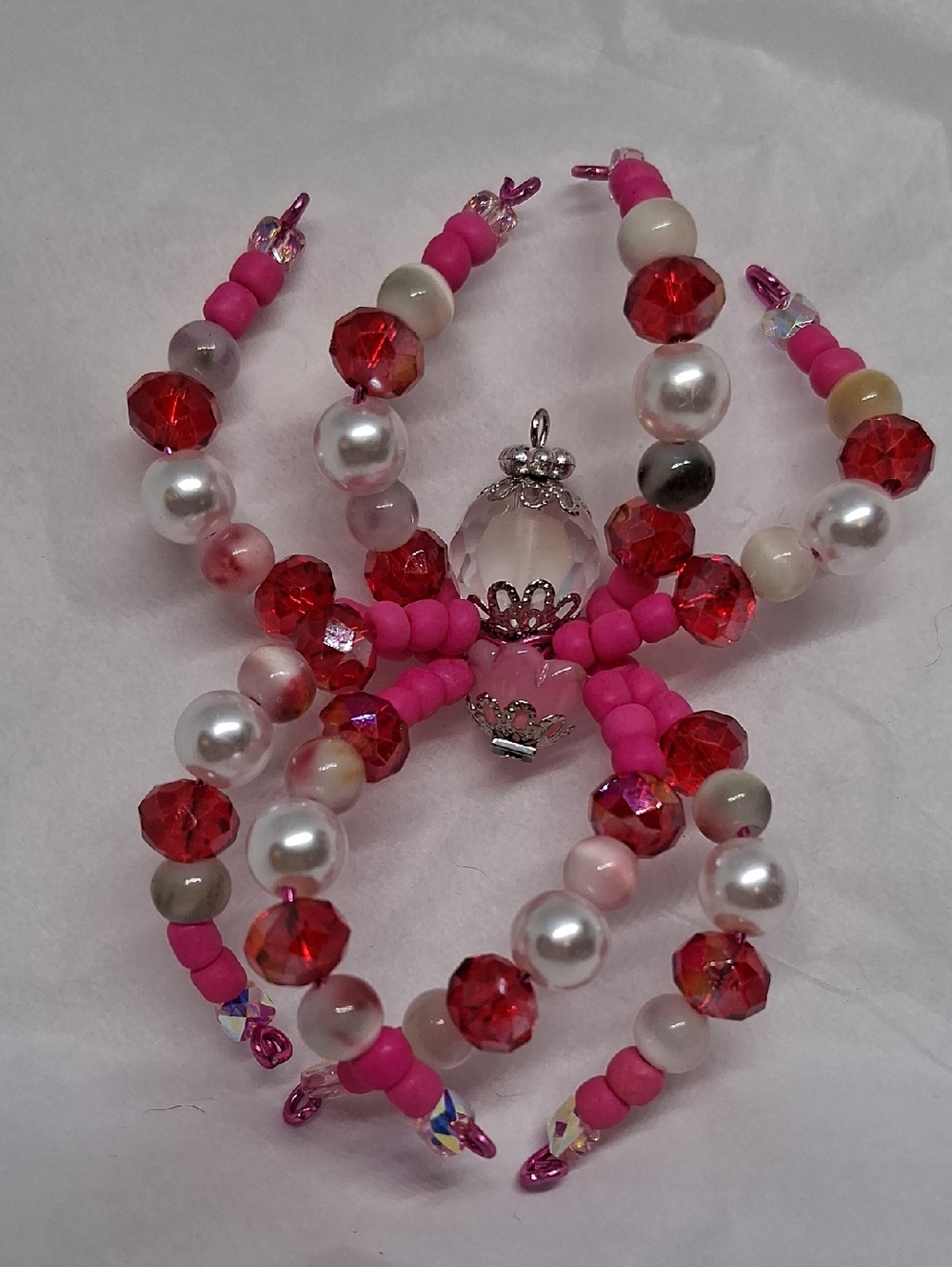 GLASS BEADED SPIDER SUNCATCHER